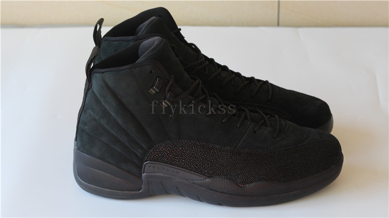 Authetnic Air Jordan 12 Retro OVO Black 2017